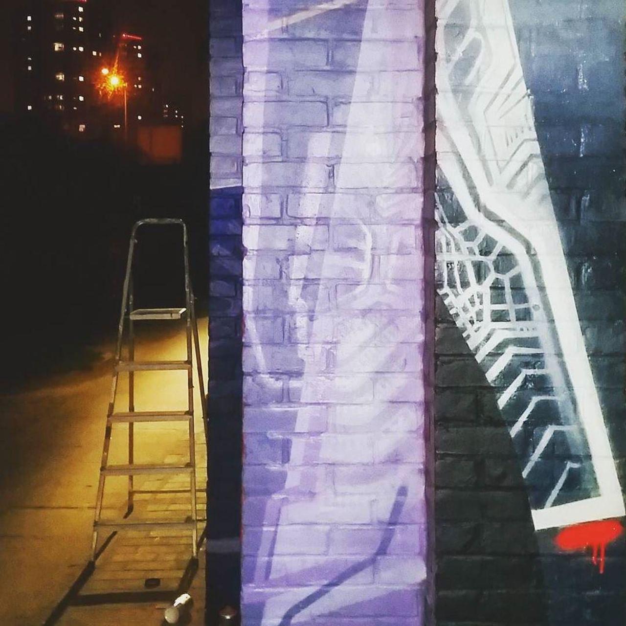 RT @StArtEverywhere: #detail of a new #collabo with @bozekone in  #HackneyWick #London by #night #inprogress
 #streetart #graffiti #post… http://t.co/vev7VP6mtl