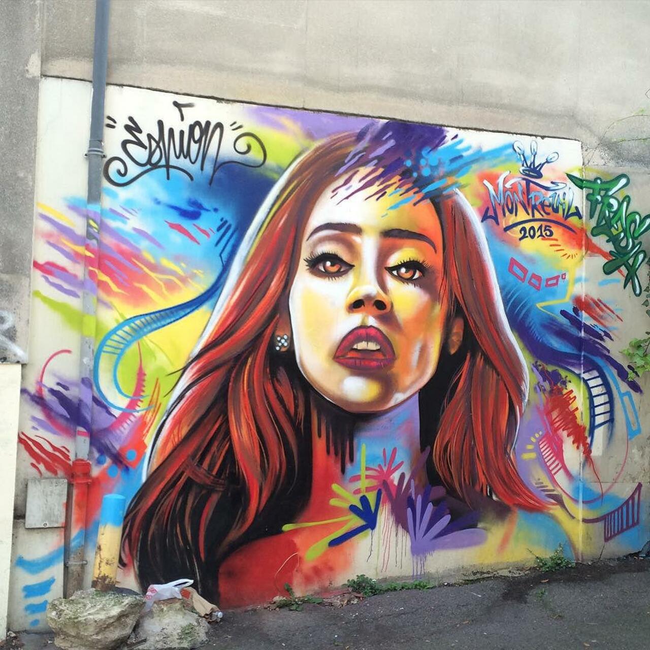 #Paris #graffiti photo by @elricoelmagnifico http://ift.tt/1VQMxVk #StreetArt http://t.co/lUaVEaFvAa