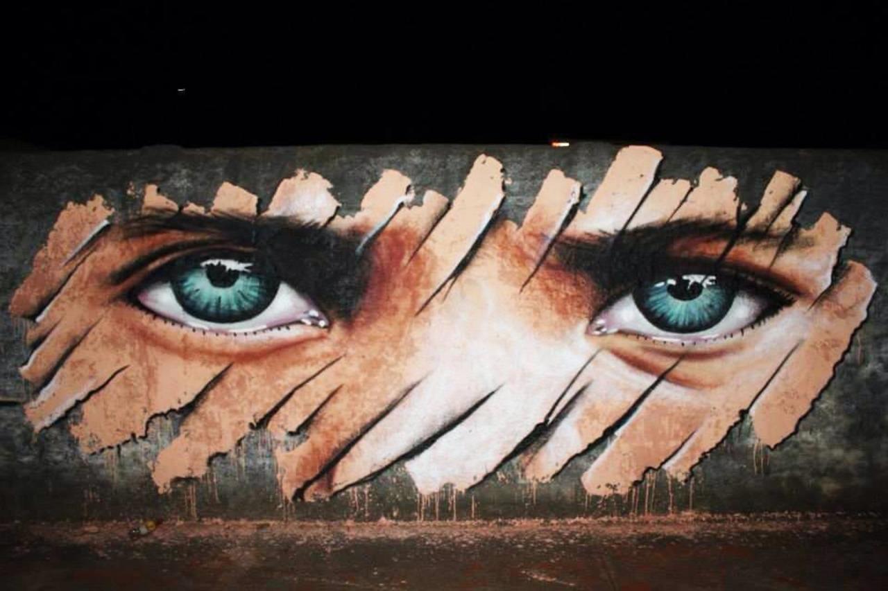 RT @designopinion "Artist Decy Street Art portrait located in Brazil #art #mural #graffiti #streetart http://t.co/t88OIal6P4"