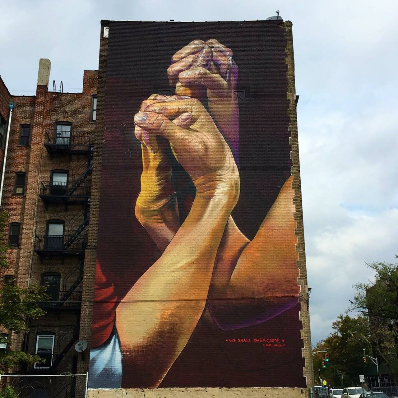'We Shall Overcome' a new mural from Case Ma'Claim in Jersey City for The Bushwick Collective. #StreetArt #Graffiti http://t.co/SK03CCDAUQ