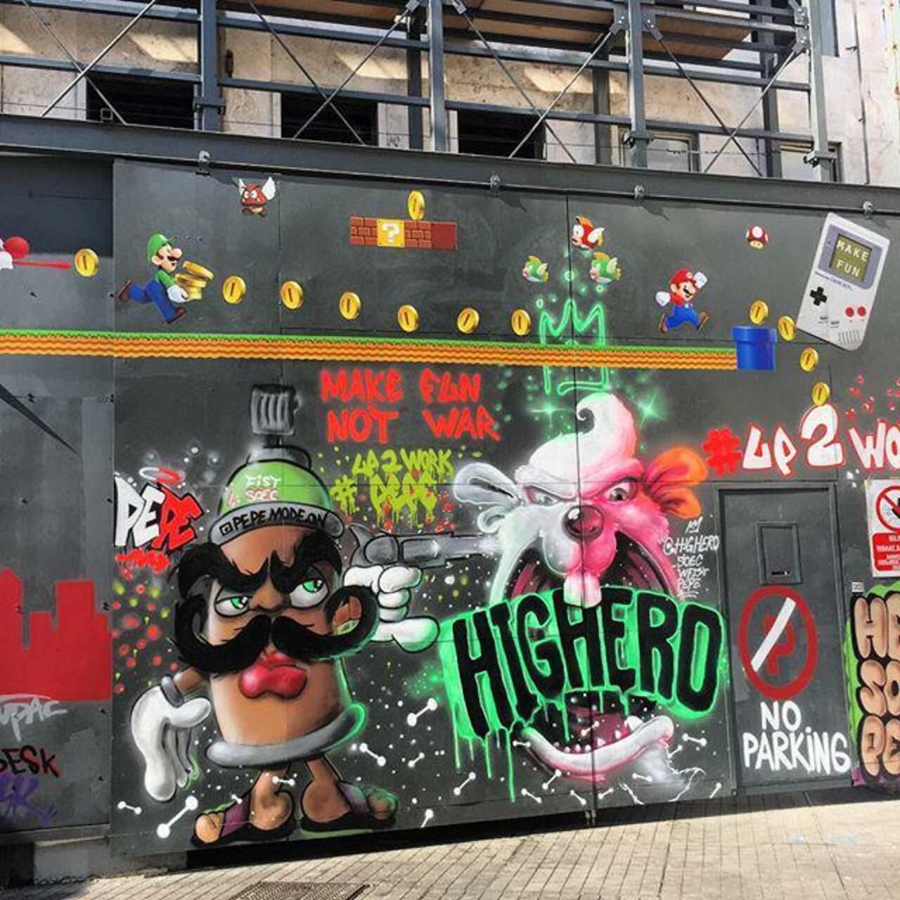 RT @StArtEverywhere: Make fun, not war.  #Gameboy #streetart #streetartistanbul #stencil #graffiti #up2work by chnylmz http://t.co/0yrJbtbyGK
