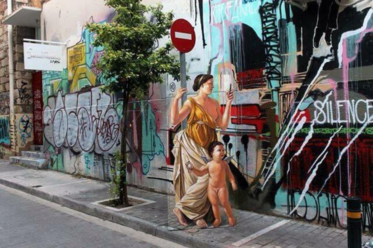 Artist WD clever Street Art illusion located in Athens #art #mural #graffiti #streetart http://t.co/OD3cZPSLQU