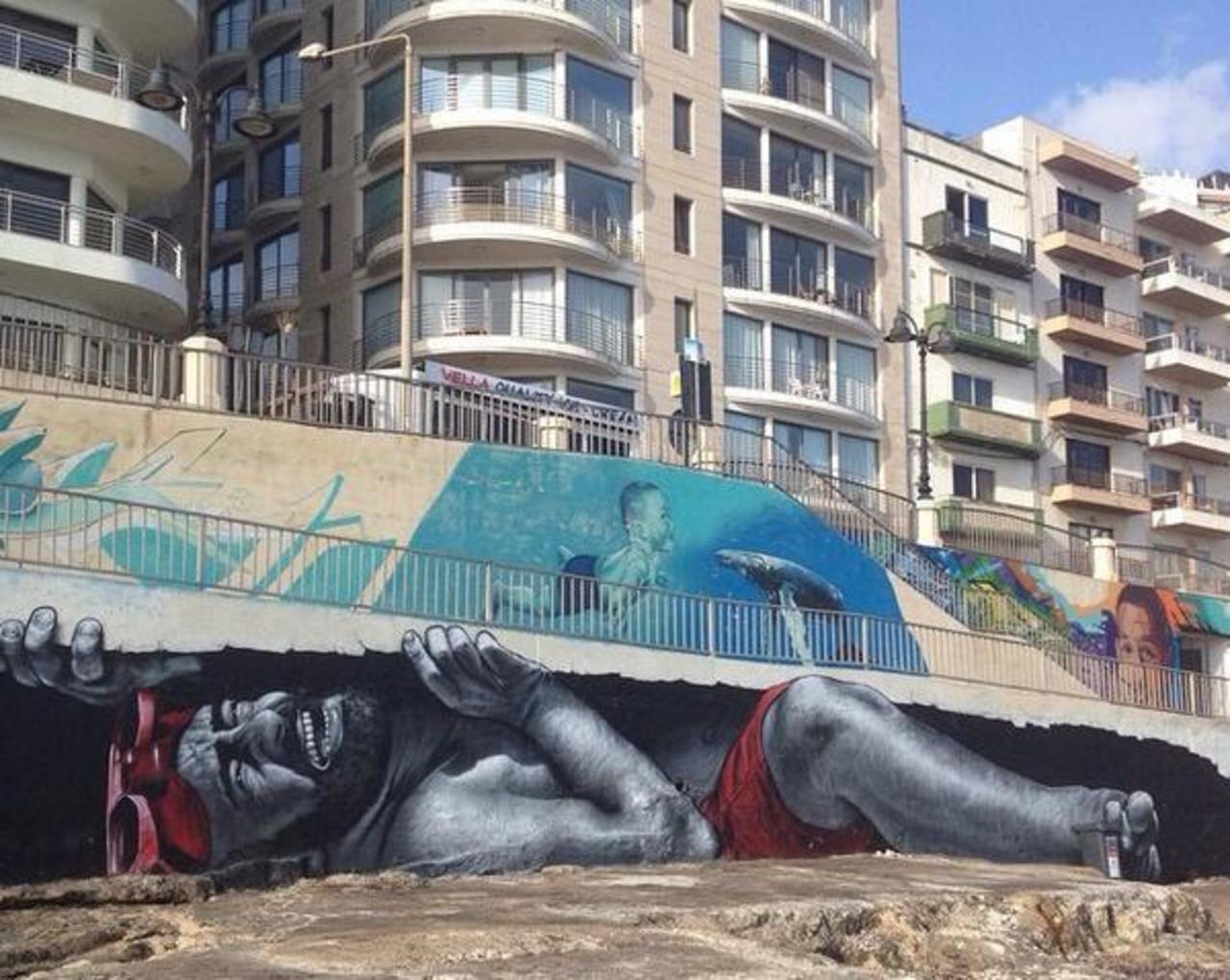 #MTO hyperrealistic #streetart in #Sliema #Malta #switch #graffiti #bedifferent #art #arte http://t.co/jiF6fHqQ2h