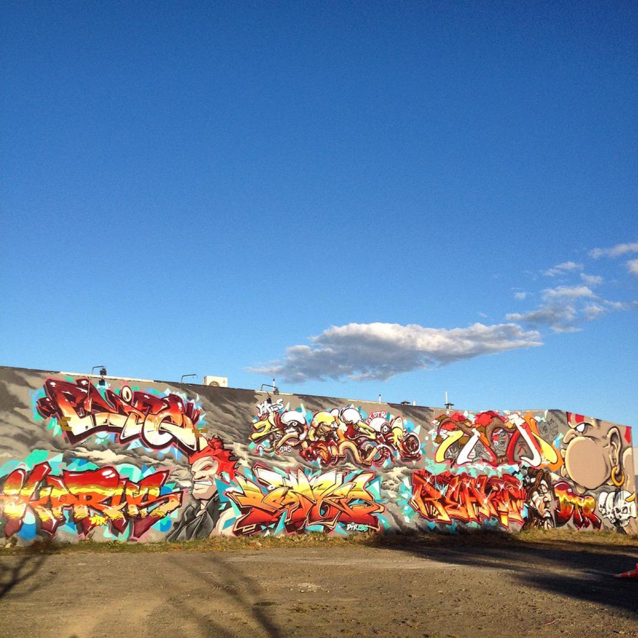 The infamous #dtrcrew smashing in #Christchurch #ikarus #dcypher #JacobYikes #wongifreakwilson #graffiti #streetart http://t.co/xRTwV2rJ33