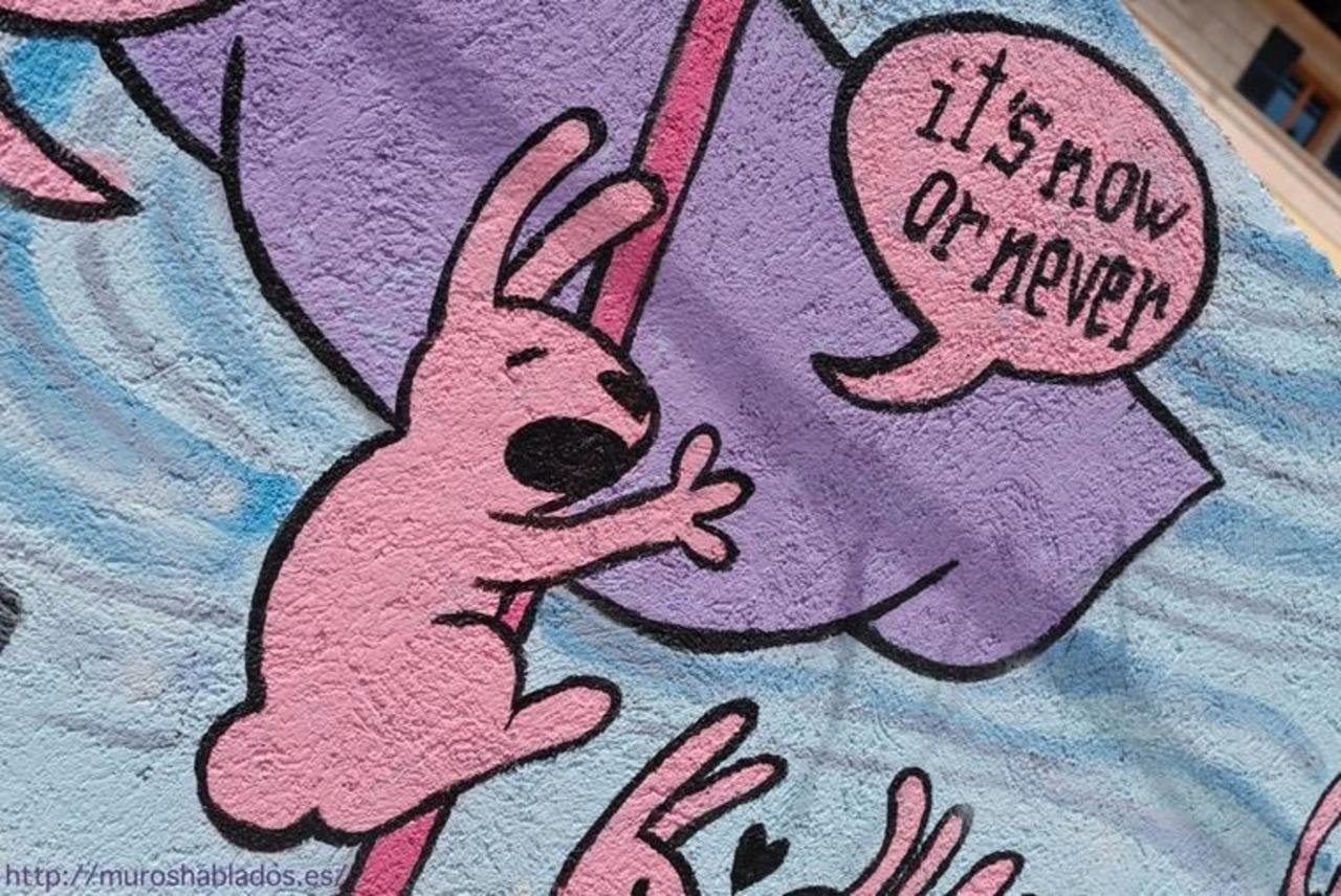 RT @muroshablados: It’s now or never http://ift.tt/1jv7gCq #streetart #graffiti #muroshablados http://t.co/8vrwdaC5MH