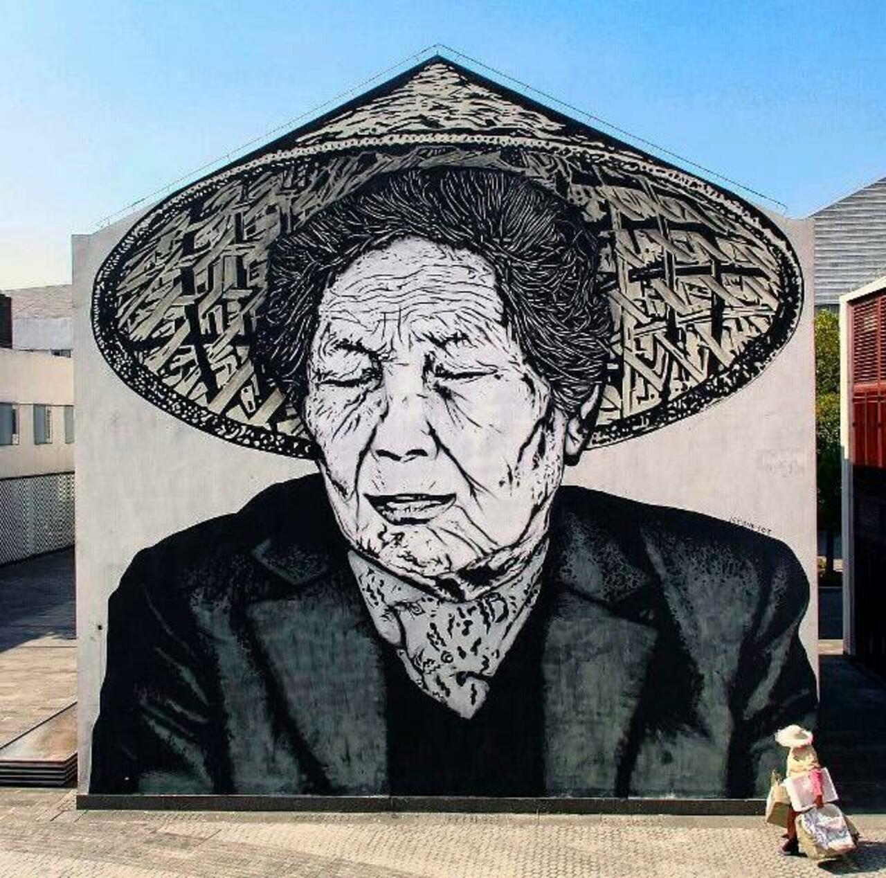 RT belilac "New Street Art by icy&sot in Shanghai  

#art #graffiti #mural #streetart http://t.co/X6HQHn92ua"