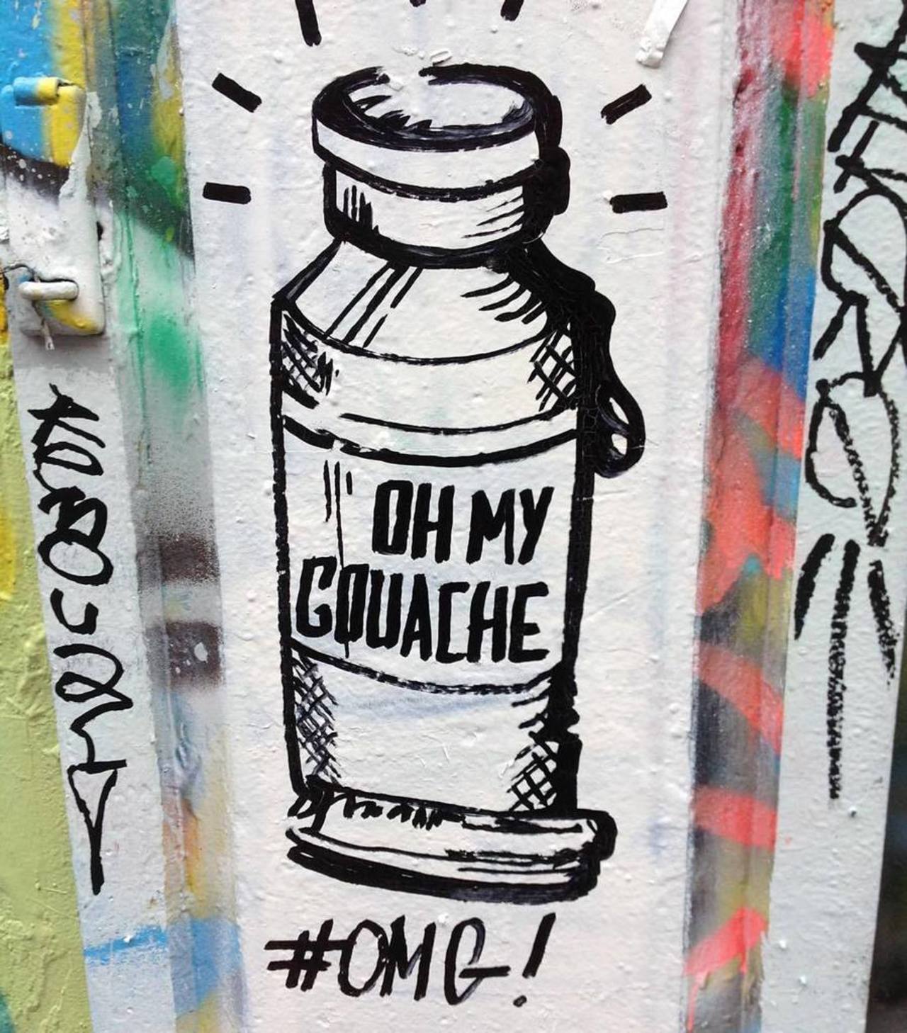 Gouache #omg #street #streetart #streetartparis #graff #graffiti #wallart #sprayart #urban #urbain #urbanart #urbai… http://t.co/5JTuCvVx4b