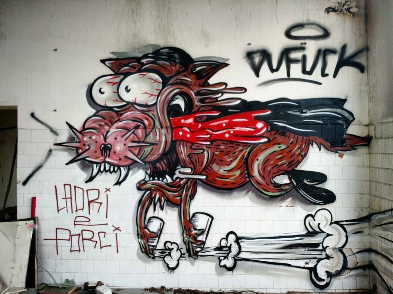 Ladri e porci by #dufuck #streetart #streetartphotography #poetry #secretplace #graffiti #streetartandgraffiti #str… https://t.co/wVNGfdlCtt