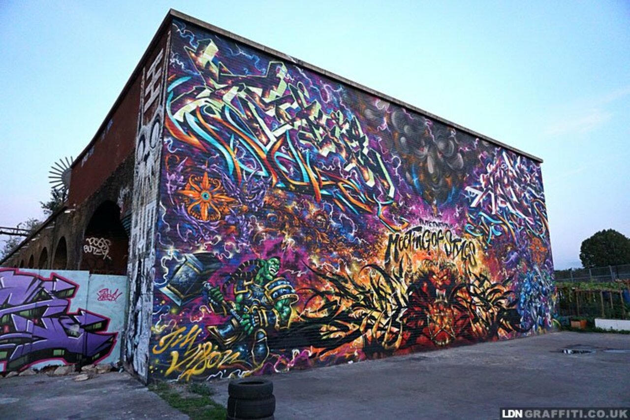 #Graffiti #StreetArt #ArtsAndCommunities … @Jim_Vision #Ekto #DrZadok & more @MOS_UK @Nomadic_Gardens in London https://t.co/PhEmSy8Djn