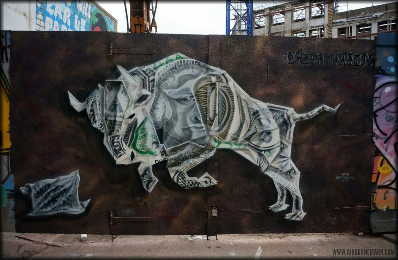 RT @AirborneMark: Latest work. Buffallo Bill #OrigamiRiots in #Shoreditch #graffiti #streetart #origami Wall hook up @globalstreetart https://t.co/0qtCpIOp8y