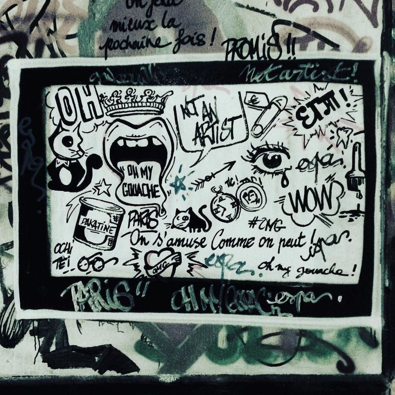 #graffiti #belleville #paris #streetartparis #ruedenoyez #streetart #espa #ohmygouache #parisstreetart by @art_by_e… https://t.co/zdEfjzt35G