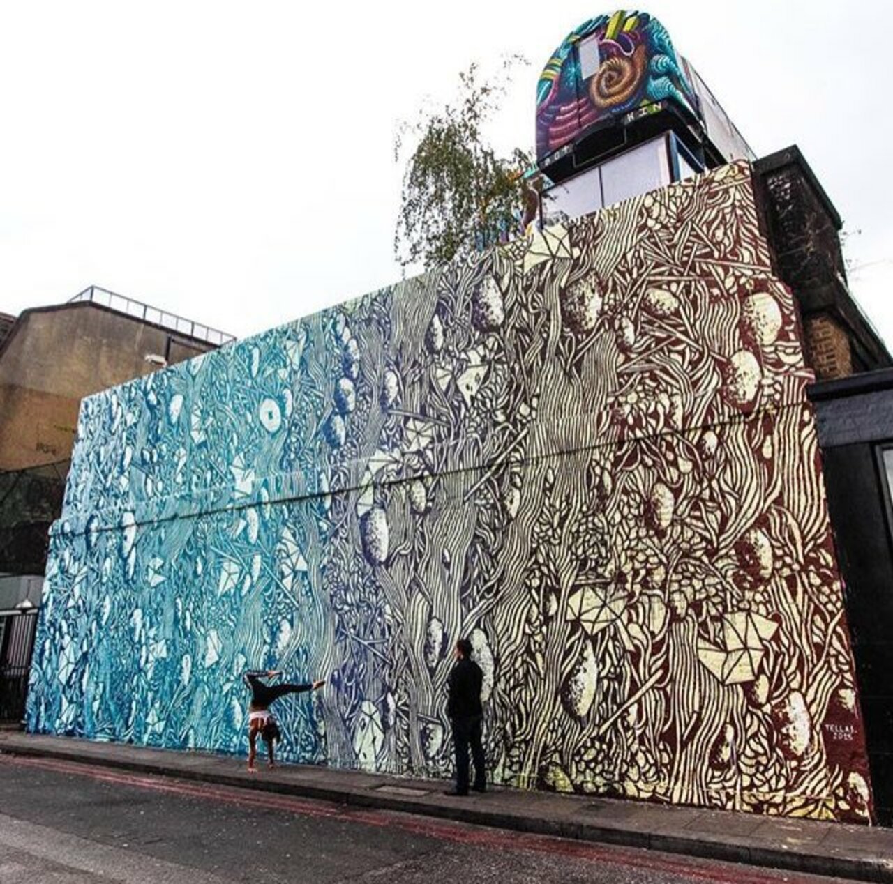 New Street Art by Tellas in Shoreditch London 

#art #graffiti #mural #streetart https://t.co/Br2I1ZUR8B