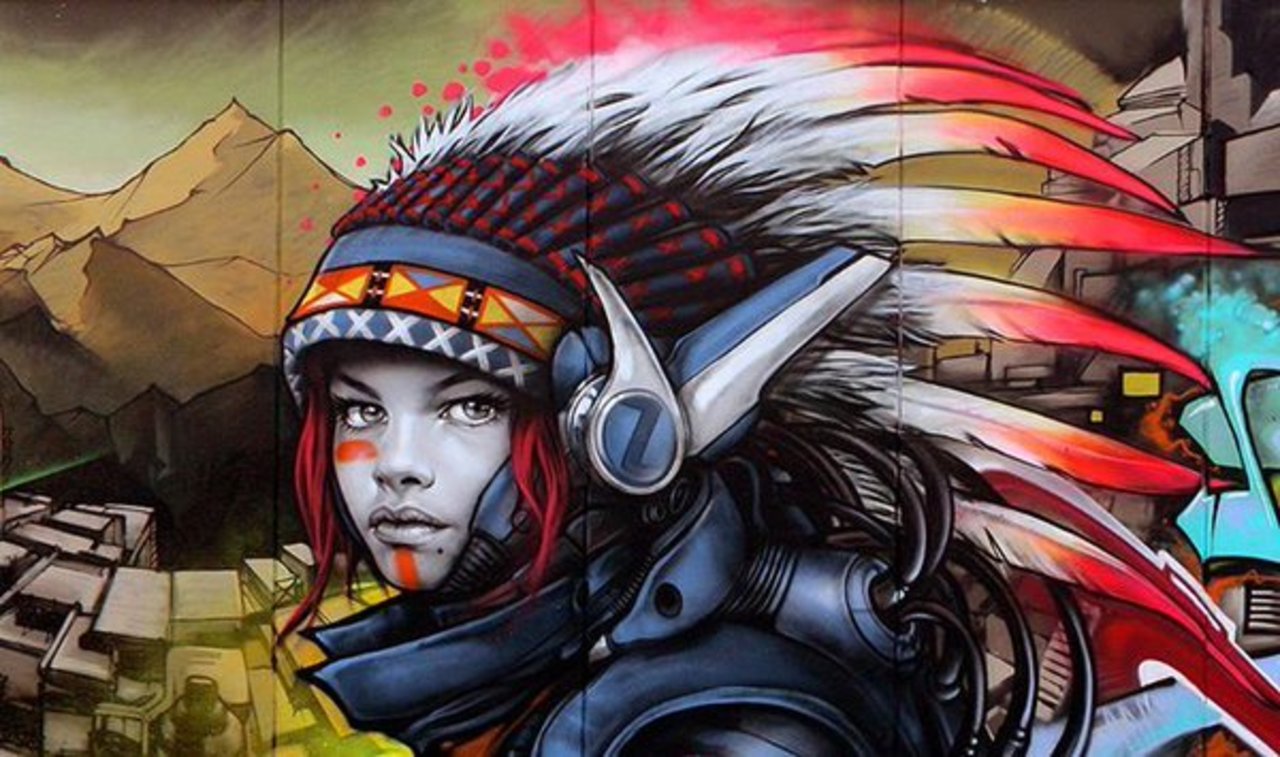 RT @5putnik1: Funky Tribe Chieftain  •  #streetart #graffiti #art #funky #dope . : https://t.co/N5LDpqguQ4