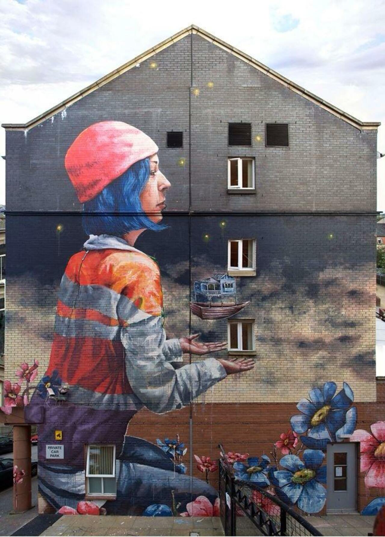RT @designopinion: Artist Fintan McGee new wonderful Street Art mural in Glasgow, Scotland #art #mural #graffiti #streetart https://t.co/Vh0JYkqLRC