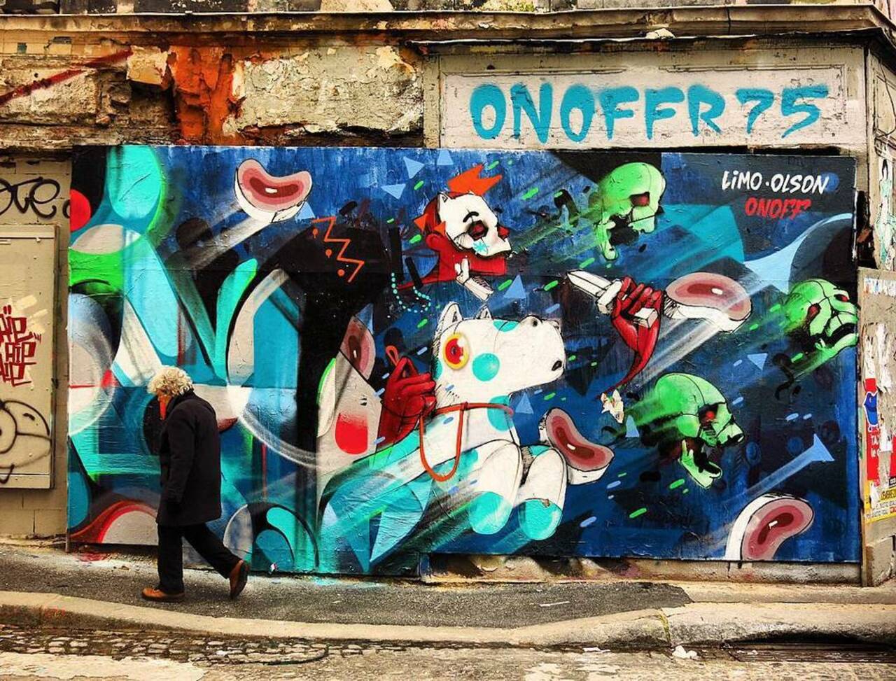#streetart #streetartparis #urbanart #urban #paris #graffiti #onoffr75 by omerlin https://t.co/HmqWabbd3J https://goo.gl/t4fpx2