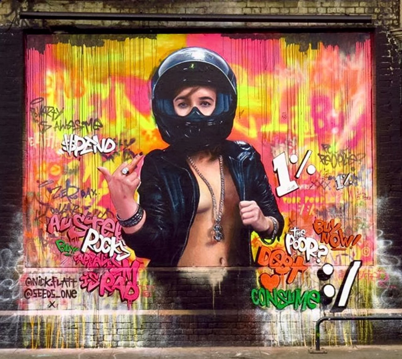 RT @streetartnow: Really like this #streetart from nick flat & seeds1 in #London Very cool! #graffiti #art #urbanart https://t.co/lKDlB6pS0s