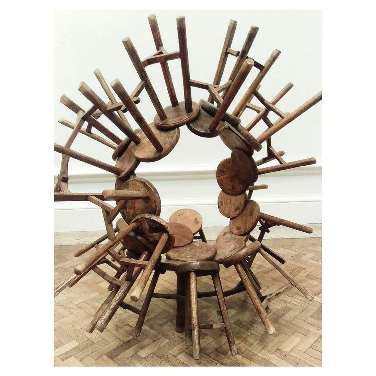 'Chairs' by #AiWeiWei 
#art #artist #exhibition #installation #chairs #royalacademy #london http://ift.tt/1NK9MMy https://t.co/YN7lPndfMg