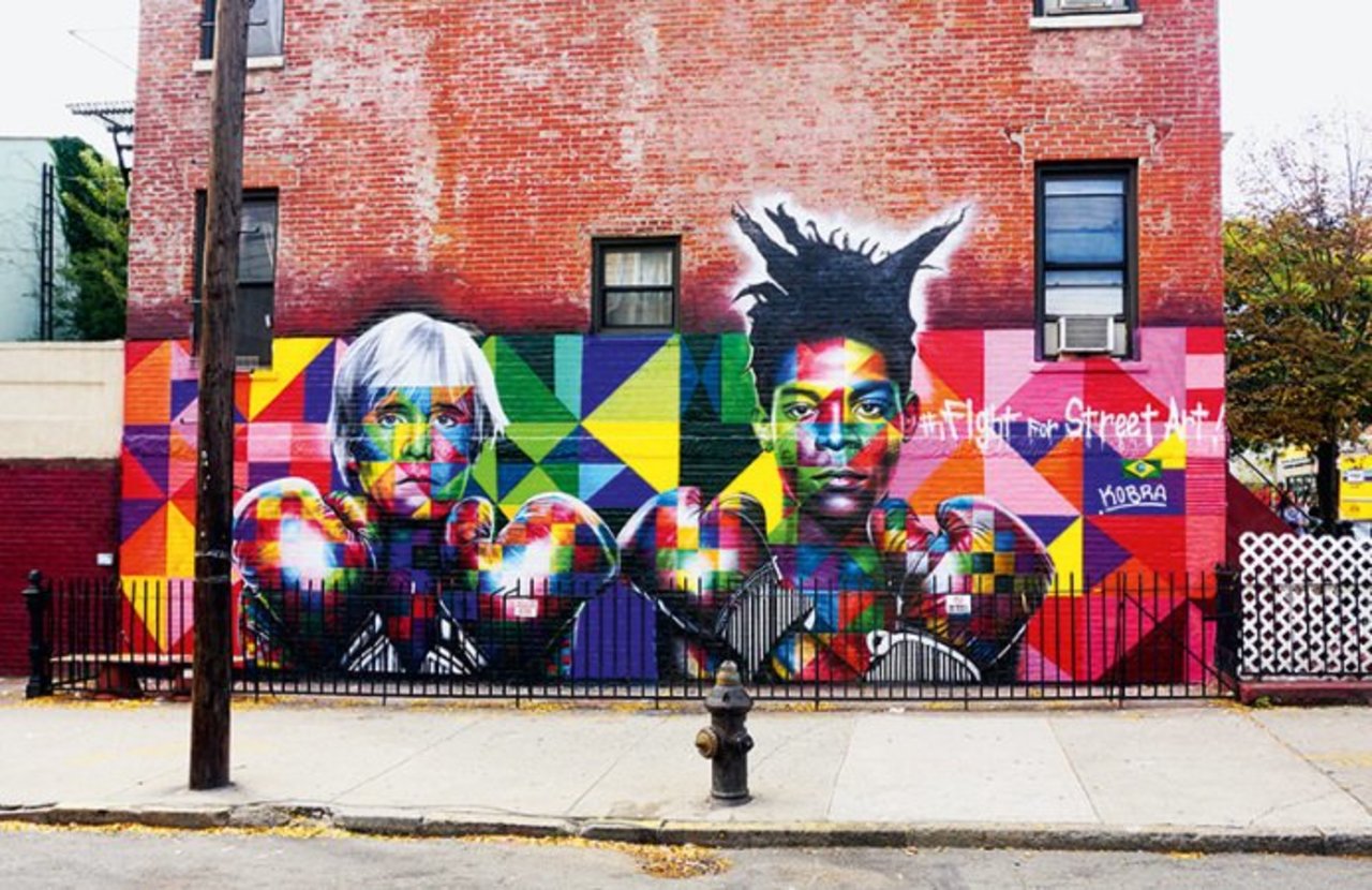 Andy Warhol & Jean-Michel Basquiat  - Brooklyn, New York#Streetart #urbanart #painting #graffiti by Eduardo Kobra https://t.co/VS68Sdd71y