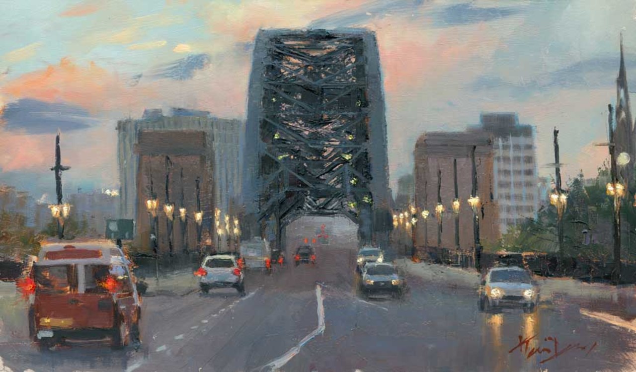 Love this - Tyne Bridge dusk by Kevin Day http://ow.ly/VhCff #Art #Tyne #Newcastle #northeasthour https://t.co/J56xCIL9ff