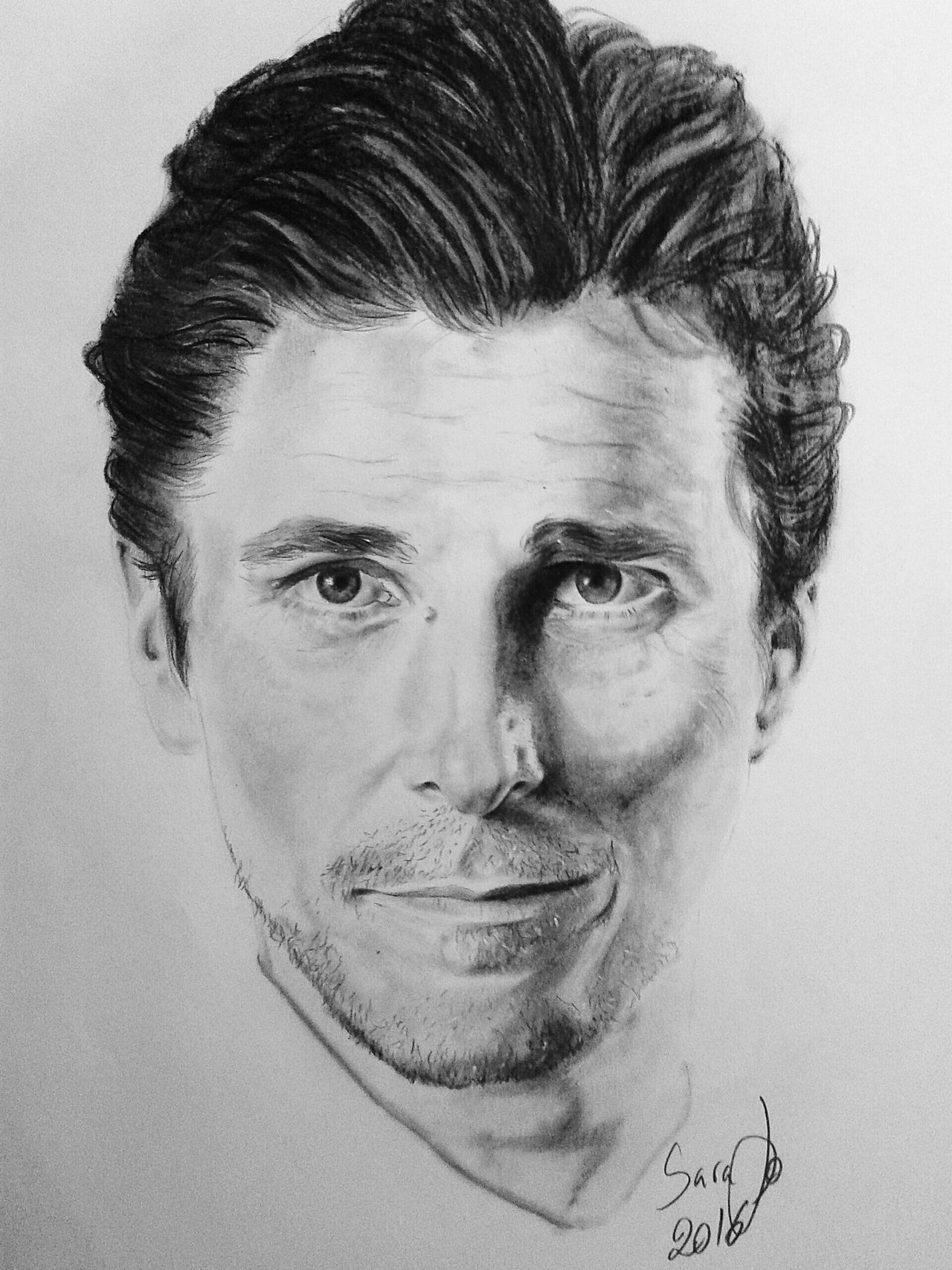 Here we go with the first drawing in 2016! Christian Bale  #ChristianBale #Art #Portrait #BedtimeSketch https://t.co/DWz06hxARO