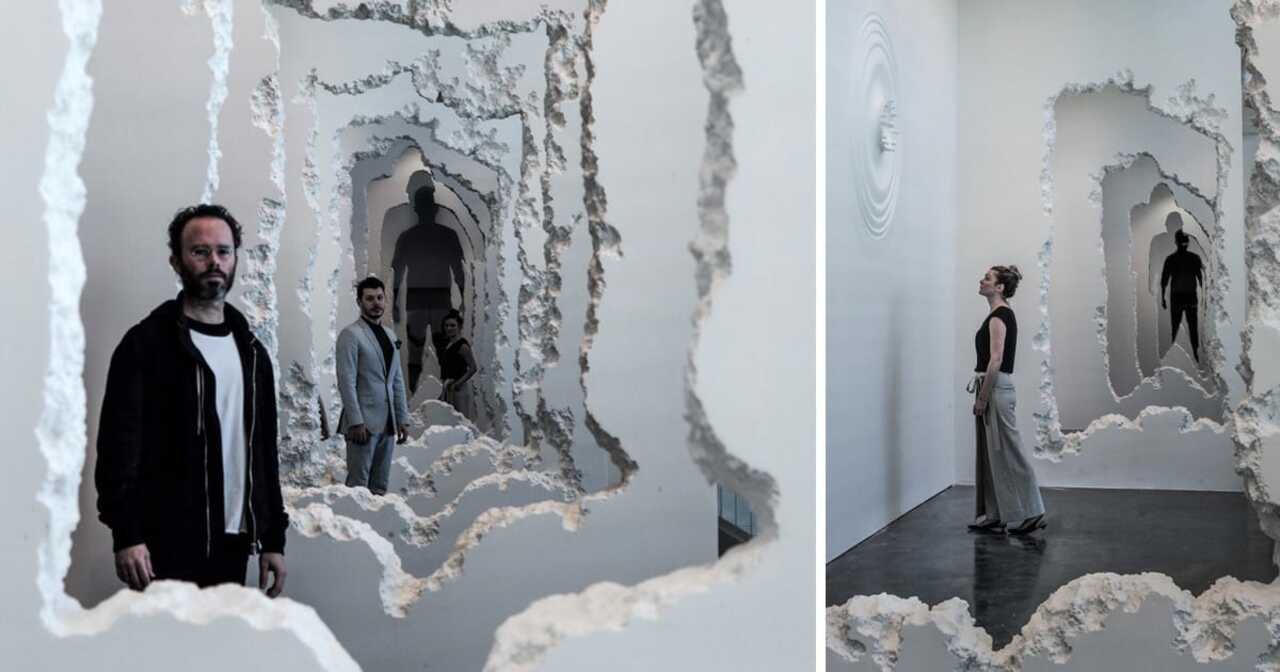 A 300-Foot Tunnel Excavated Through Walls Examines the Creative and Destructive Powers of Mankind