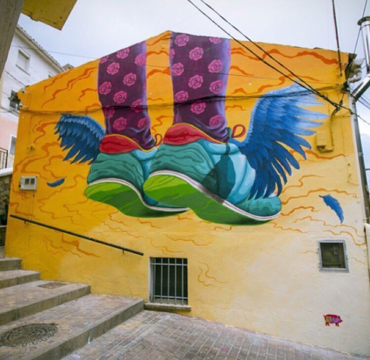 Street Art by Penelope Lape Spain #art #mural #graffiti #streetart https://t.co/bcM5aGphbI