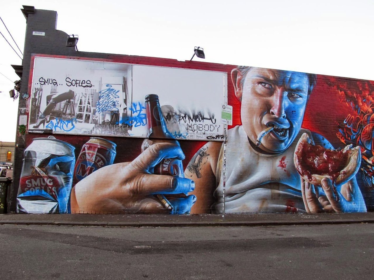 Mural by Adnate, Smug & Sofles; Melbourne, Australia #streetart #urbanart #art #Graffiti #Melbourne #Australia https://t.co/ffOifdPQsT