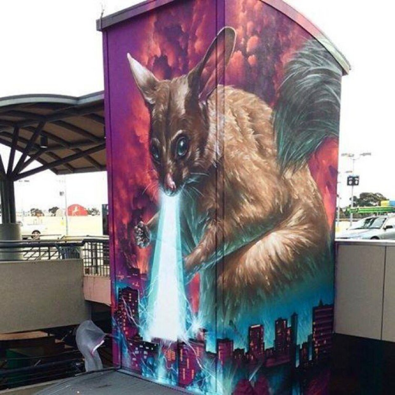 Mural by Sofles, Melbourne, Australia #Streetart #urbanart #graffiti #mural #art #Melbourne #Australia https://t.co/EqscdIULgw
