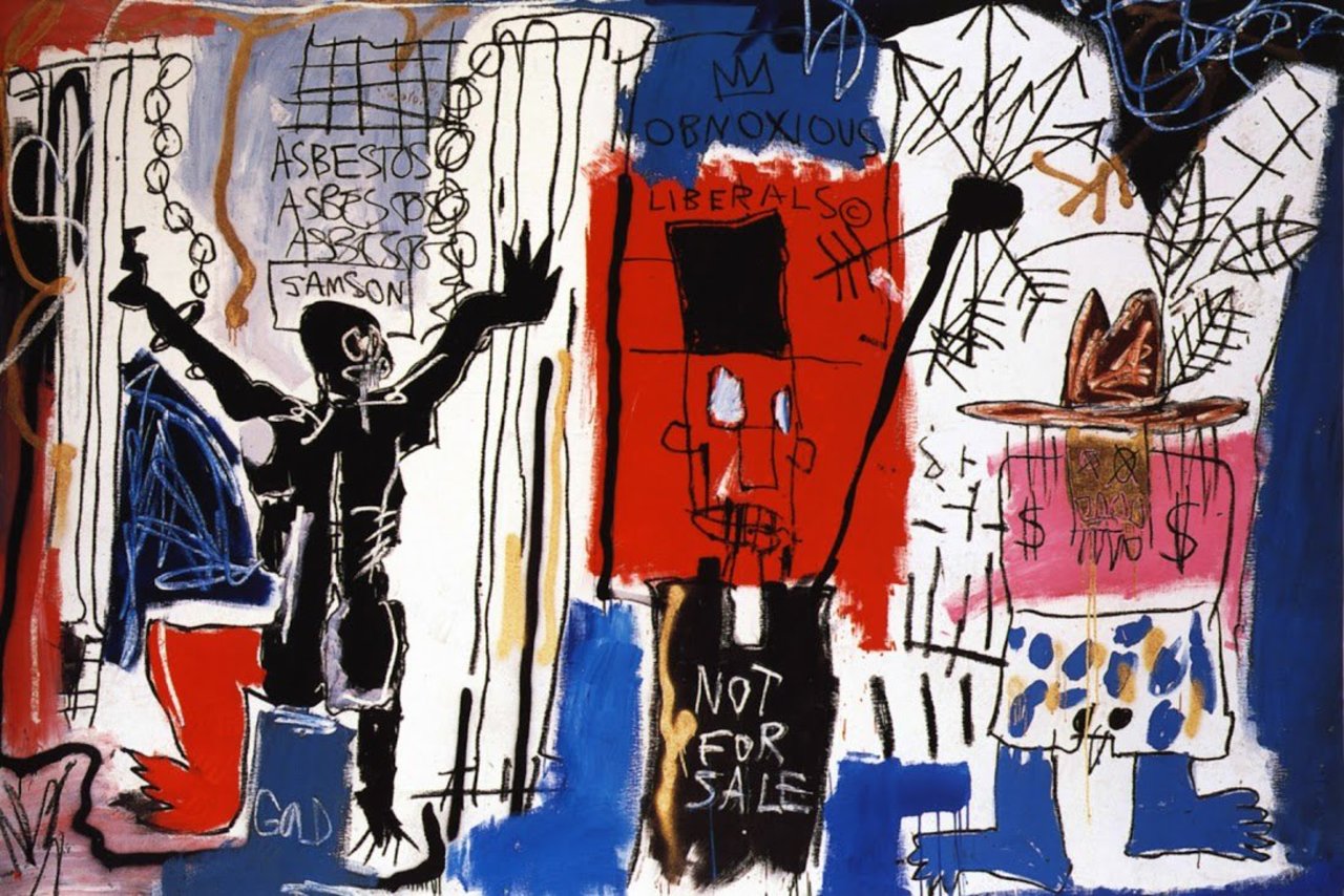 #artist Jean-Michel Basquiat #artwork  "Obnoxious Liberals" 1982 #art #FelizLunes #artgallery  #HappyMondayEveryone https://t.co/Axw19T0Tey