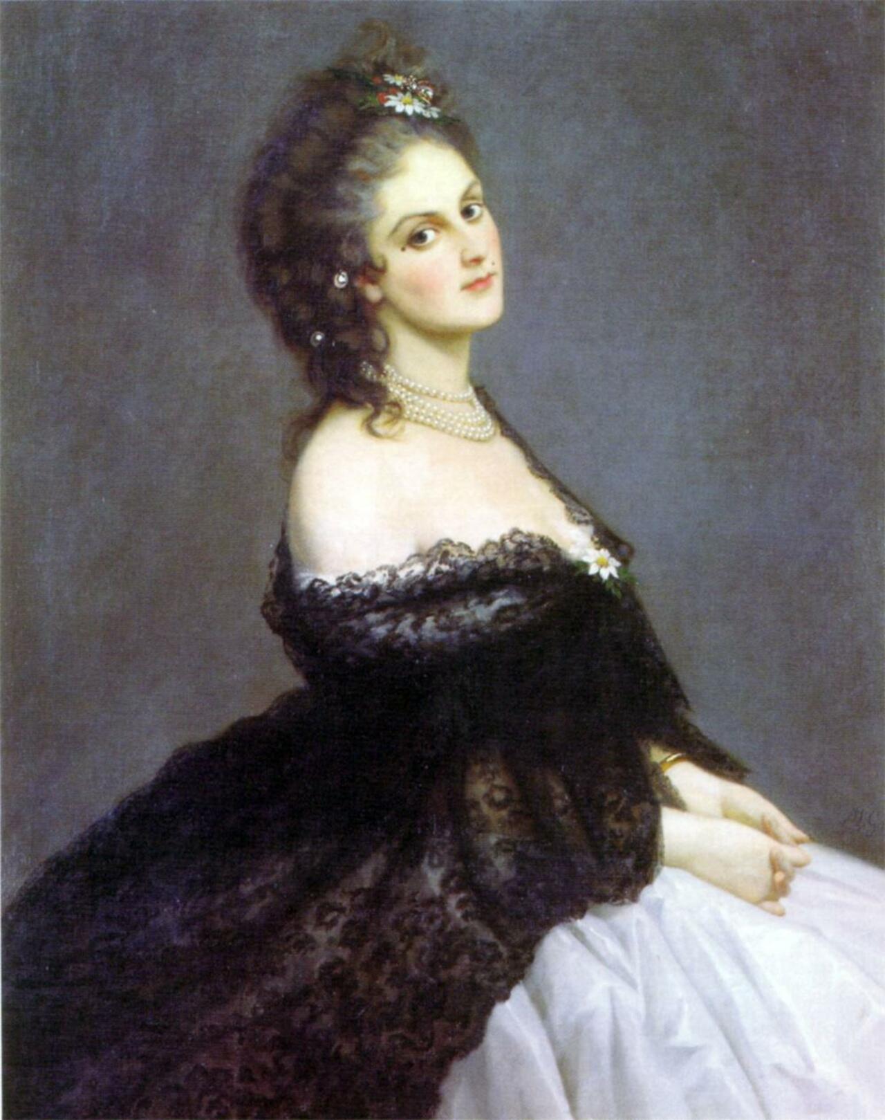 RT @Helisabethhh: Portrait of the Countess di Castiglione (1862) #art http://t.co/WUfMtMgcUu