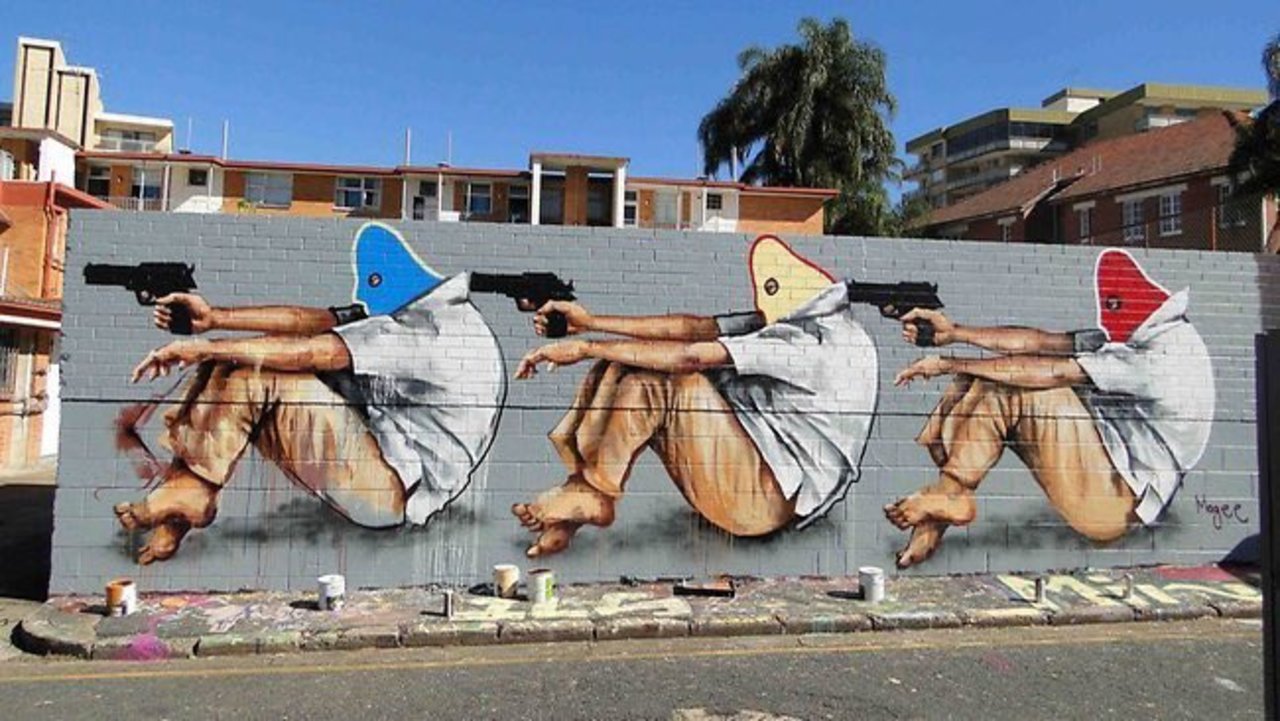 #Mural by Fintan Magee #Brisbane #Australia #Streetart #urbanart #graffiti #art https://t.co/X3T96EDlPt