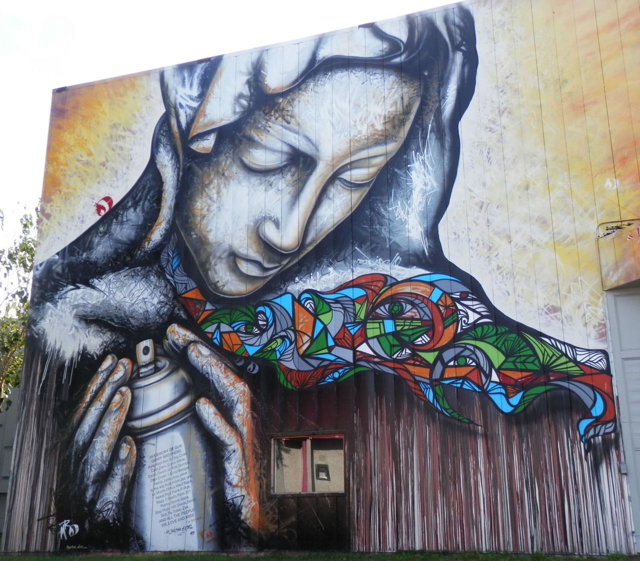 #StreetartSaturday This very large #Houston #Streetart was created by local #art professional, Mr D. https://t.co/3tQkooJM8Z