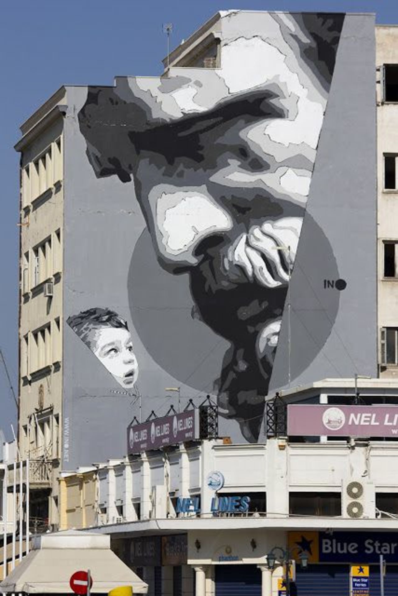 "We Have The Power", a new mural by iNO in Piraeus Port, Greece#Inktober #streetart #mural #graffiti https://t.co/mqptRWyBMY