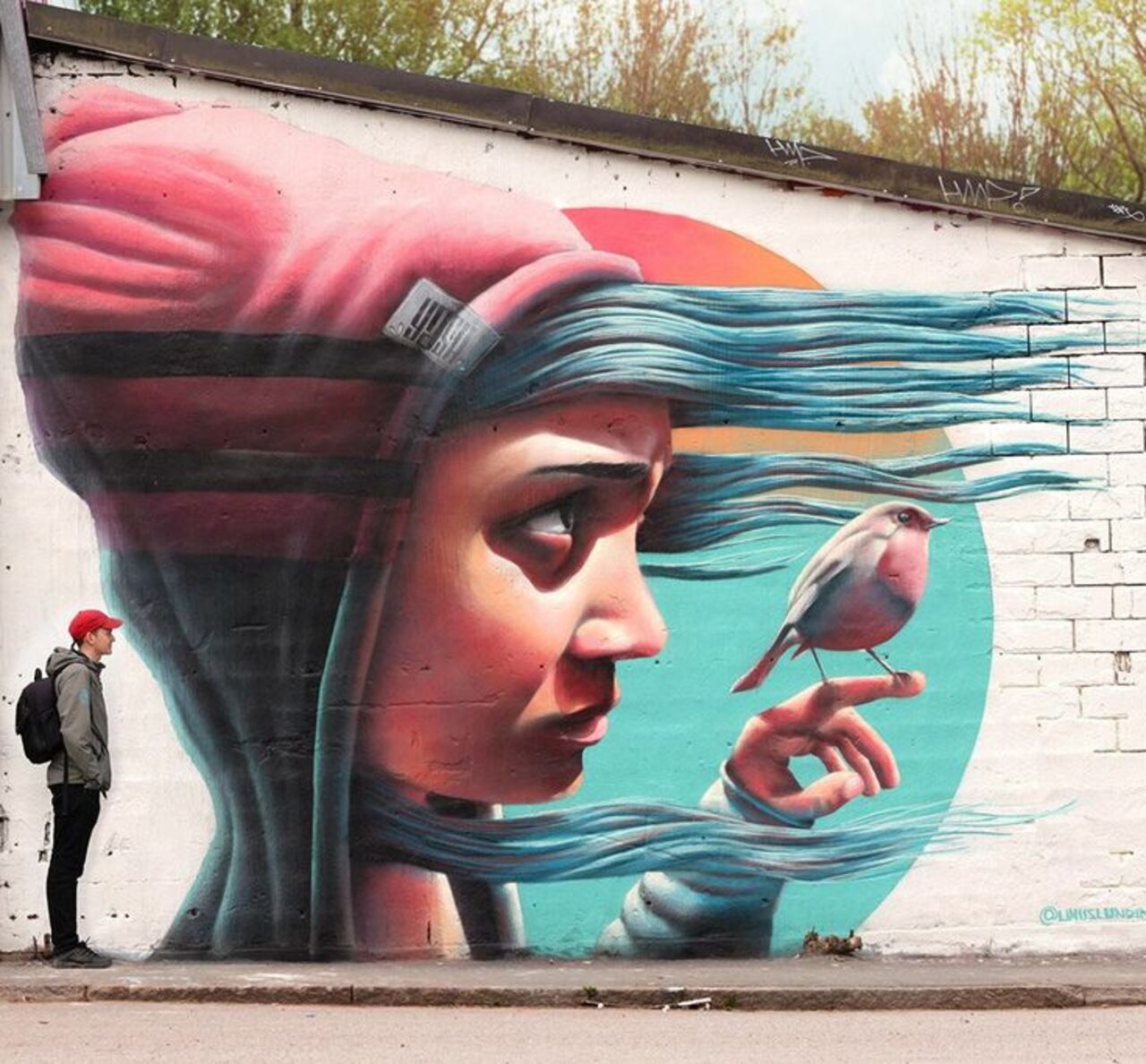 Mural by Stockholm, Sweden-based artist Yash#graffiti #mural #streetart https://t.co/JkKVS2IwY2
