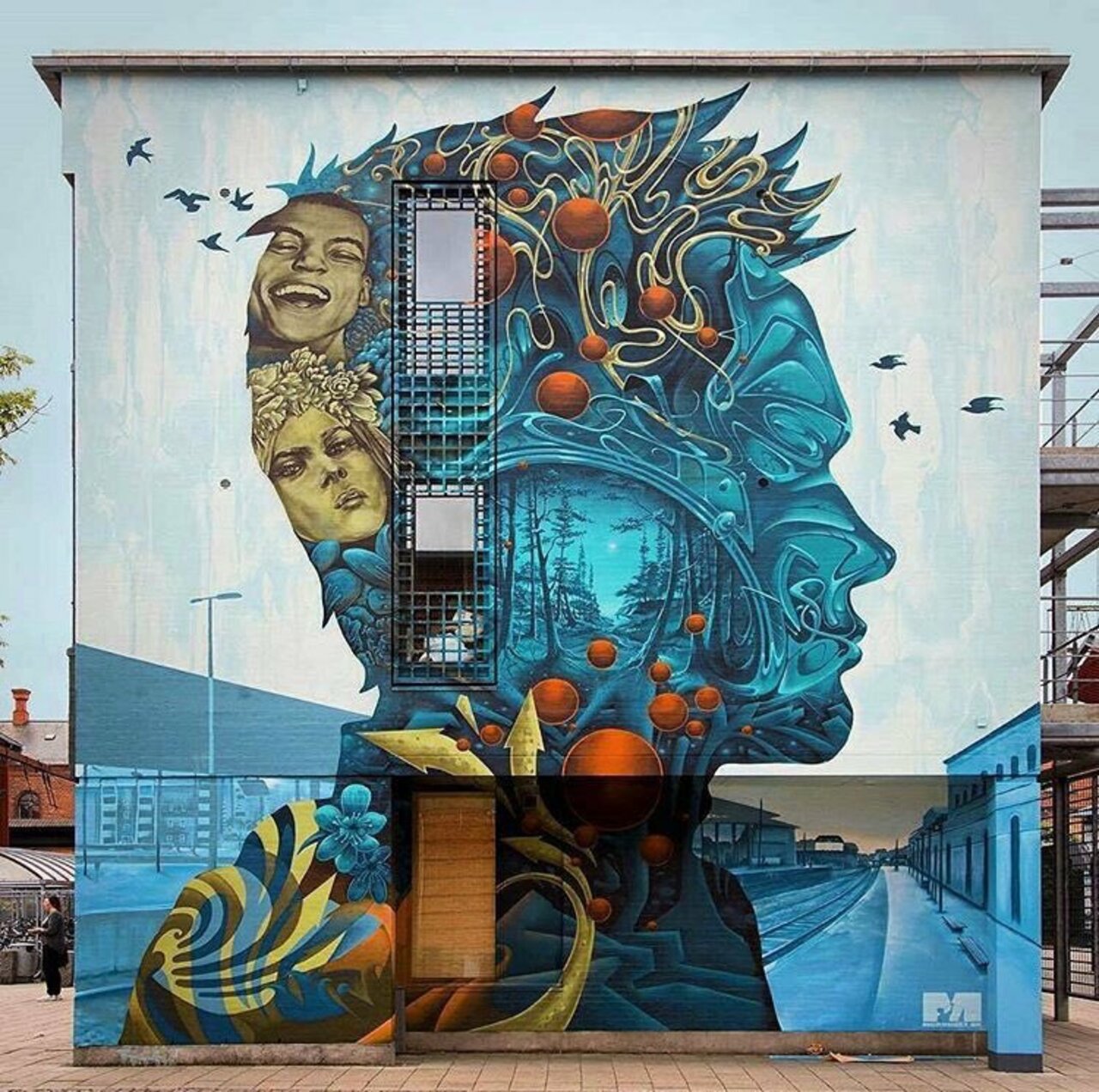 By Nameoner & Michael Wisniewsi in Slagelse, Denmark 🇩🇰 #art #mural #graffiti #streetart #Denmark https://t.co/F8Xxi7aqdn