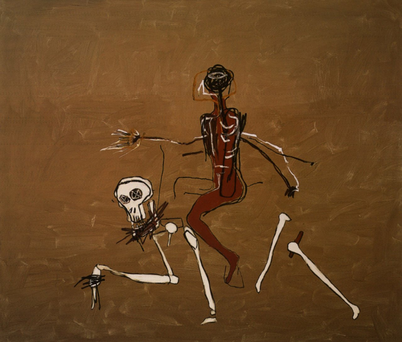 Jean-Michel Basquiat - "Riding with Dead" (1988) via @Brindille_  #art #painting #arte https://t.co/fm18sv9T2b