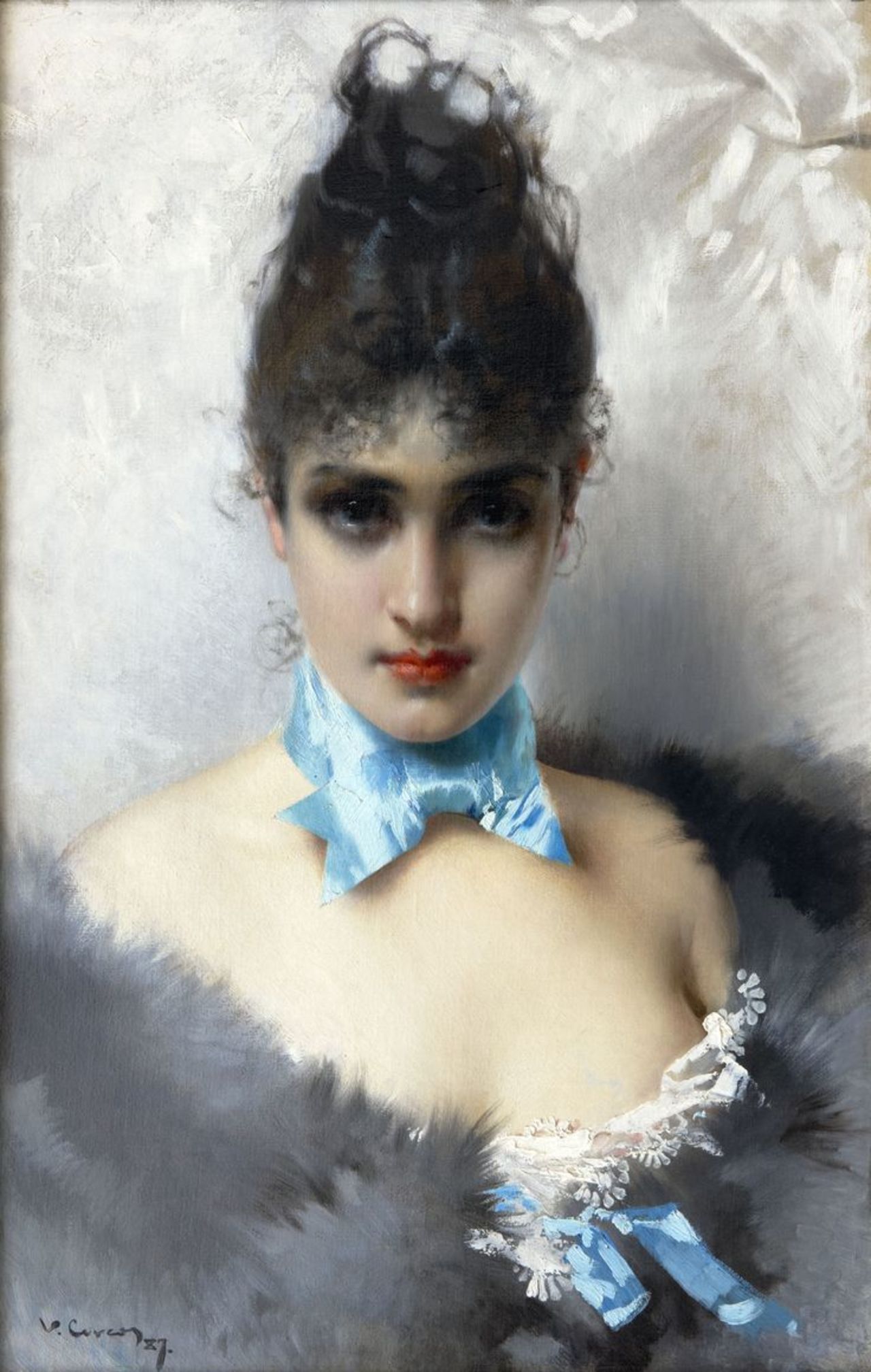 RT @Desailaur: Ritratto di donna elegante, 1887 by Vittorio Matteo Corcos (1859-1933)#art #painting #twitart https://t.co/0LNcBDUSa6