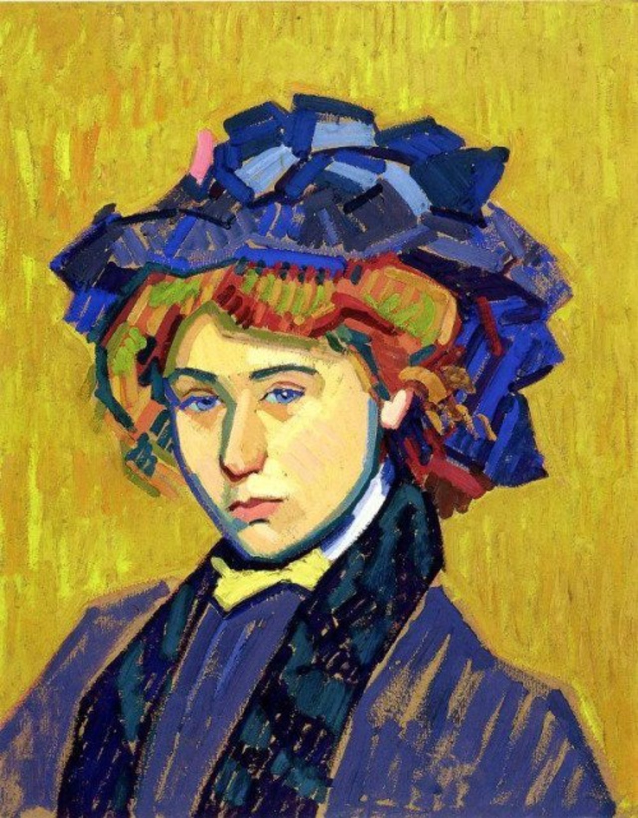 RT @_LouisQc: Auguste #Herbin " Portrait de Jeune fille " 1907 https://t.co/QR0Nm22fQX