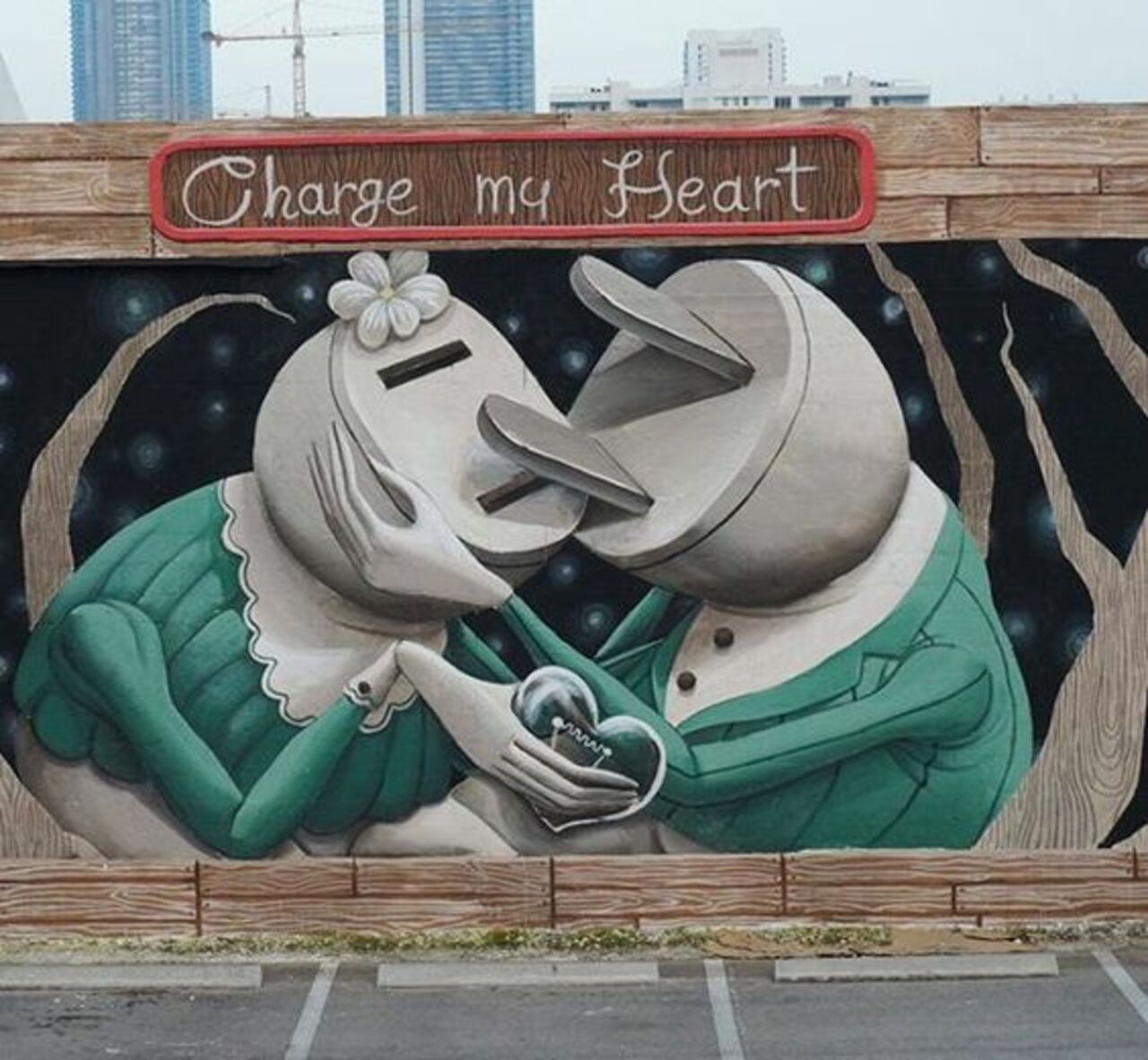 Charge My Heart           •          #streetart #graffiti #technology #art  . : https://t.co/2IQYwAyho9