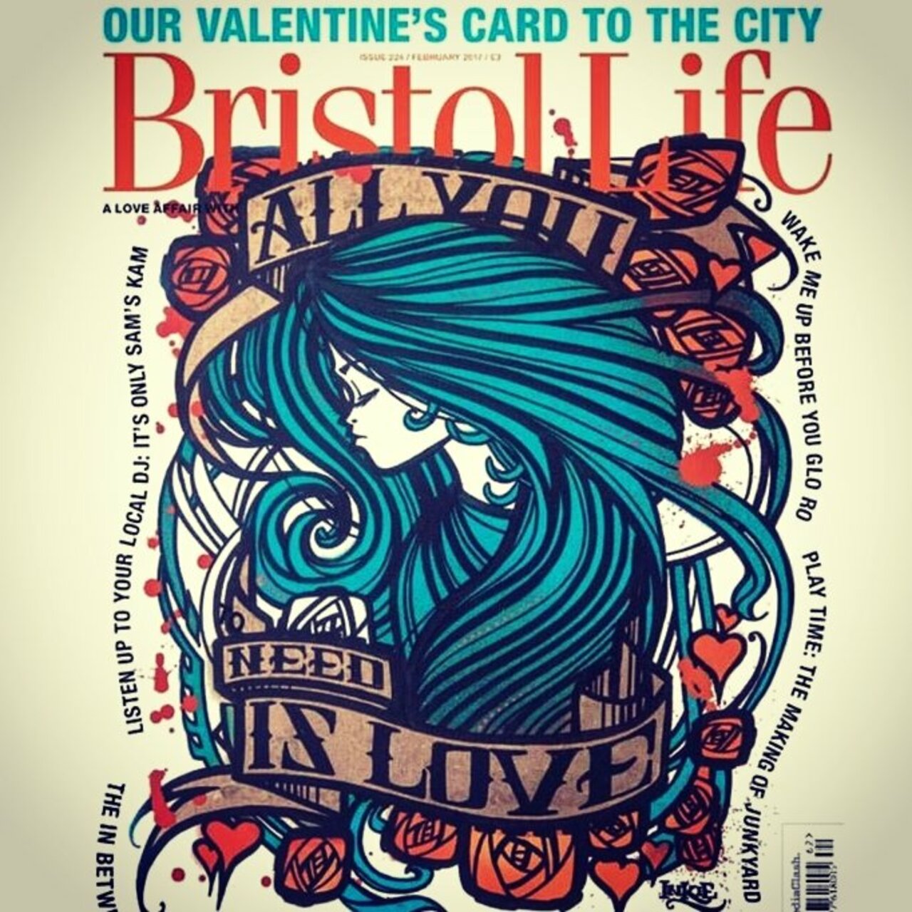 My Valentines cover for the latest Bristol Life magazine #graffiti #streetart @bristollifemag https://t.co/WyQSQut1Ie