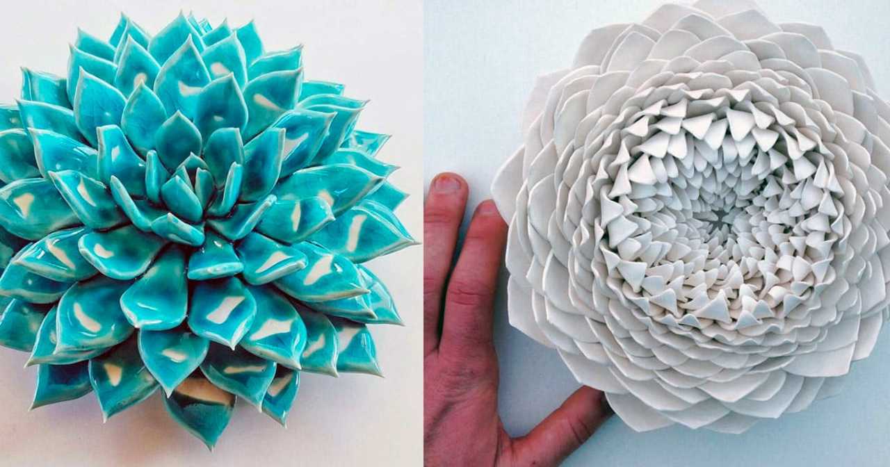 Handmade Ceramic Blooms and Succulents by Owen Mann