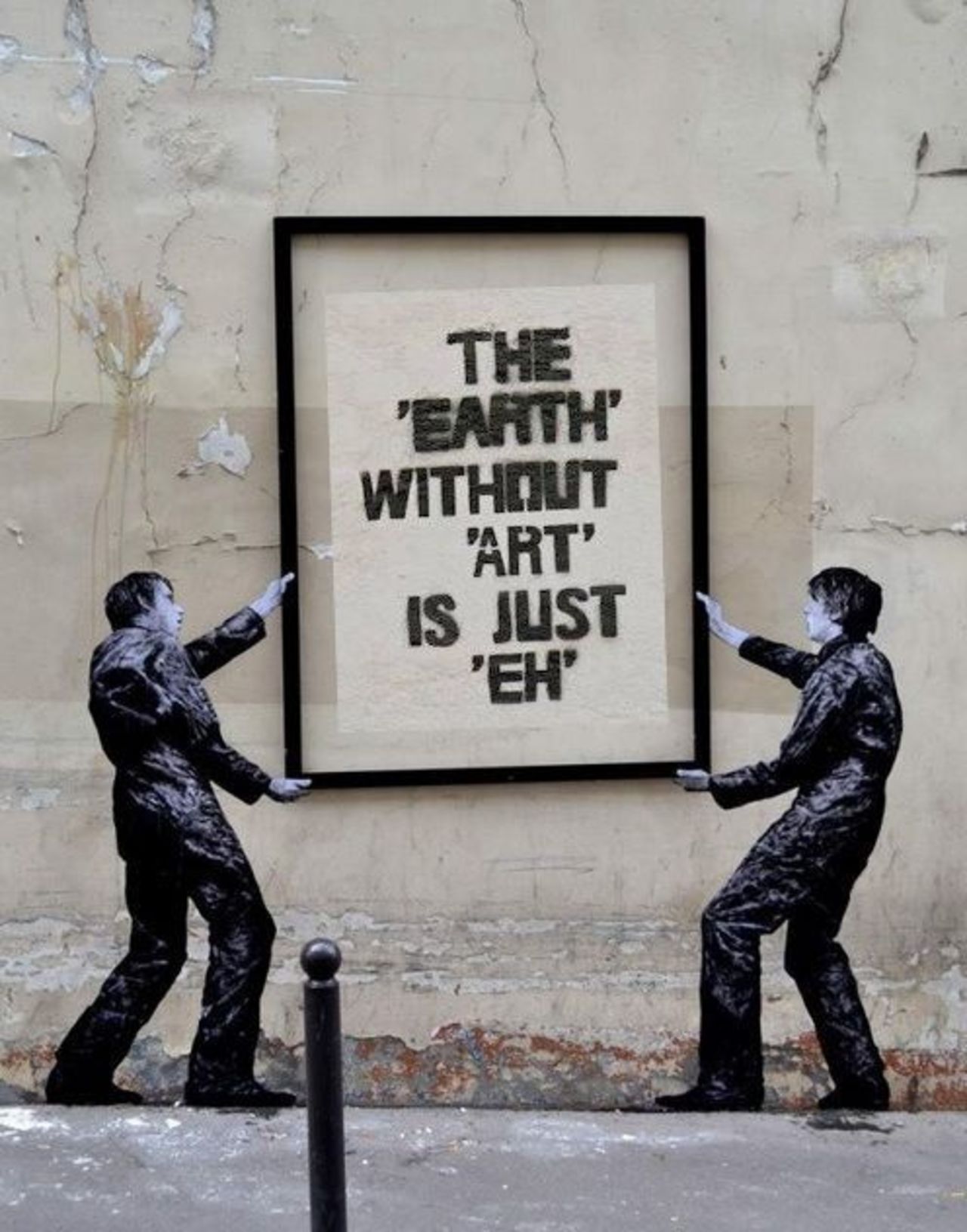 " The 'Earth' Without 'Art' is Just 'Eh' "Banksy#streetart #urbanart #graffiti #stencil https://t.co/JdhYAPH126