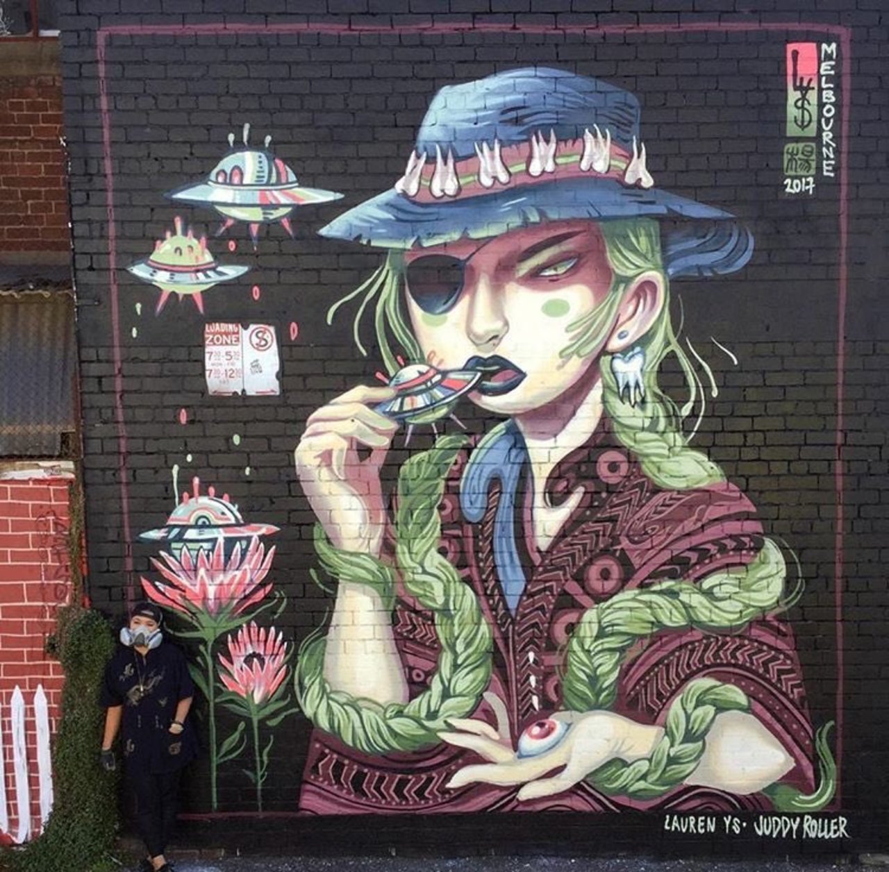 #mural by Lauren YS #Melbourne #Australia #streetart #graffiti #art https://t.co/9yvwUyzWvn