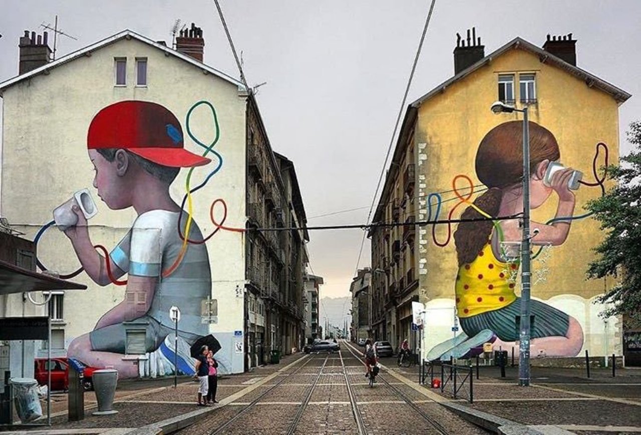 Creative Street Art by Seth Globe   #StreetArt #muralart #graffiti #art #artists #LoveTwitter https://t.co/xV8VigZFcB