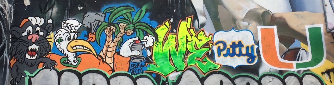 WE PITTY  #beatpitt #miamihurricanes #miami #coralgables #florida #theuniversityofmiami #graffiti #streetart #palmtree ✅⬛️☀️ https://t.co/djUu1SJVSM
