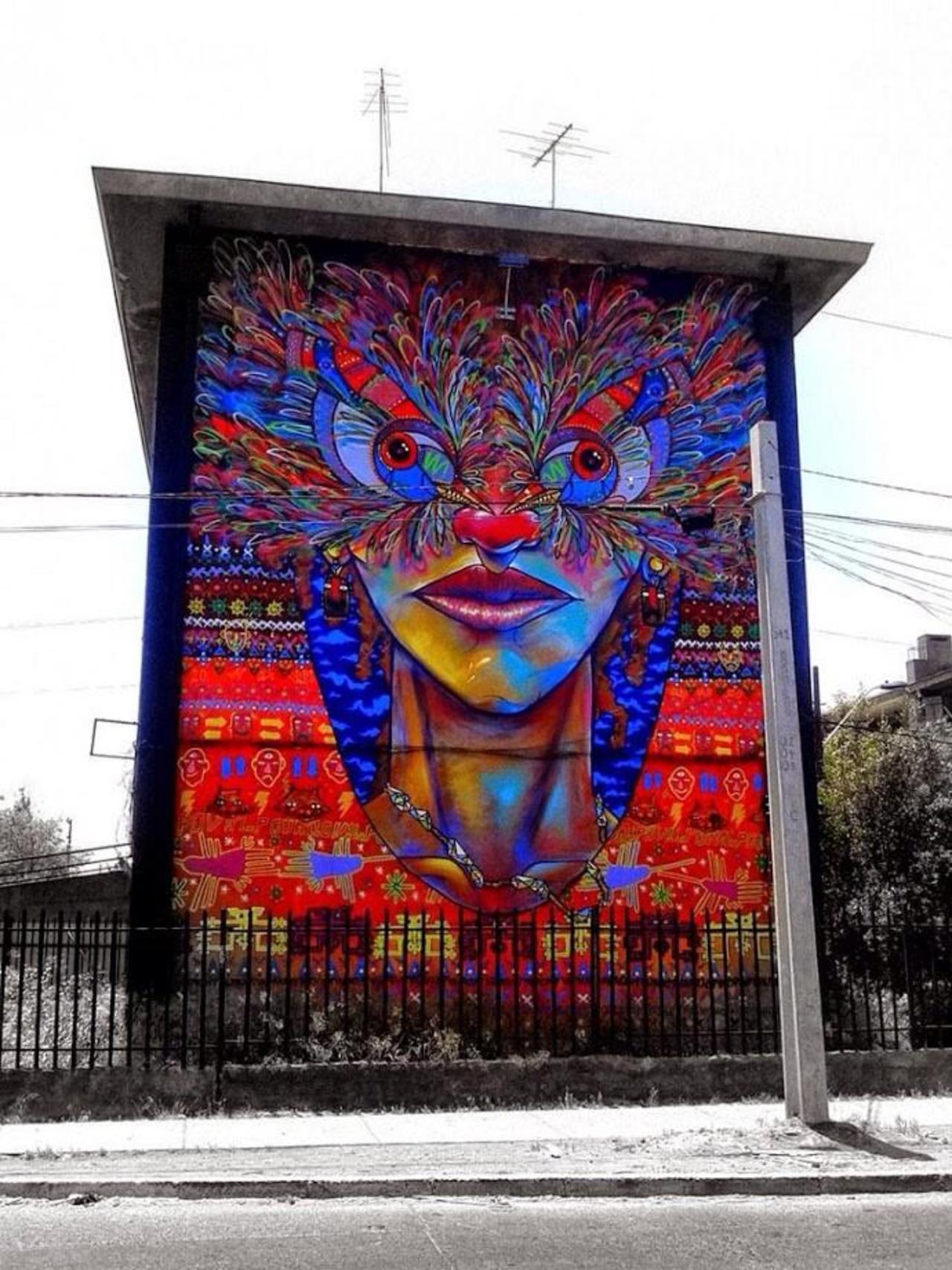 Artist Charquipunk located in San Miguel Santiago Chile #Art #mural #graffiti #streetart http://t.co/c8UOm6WKVb