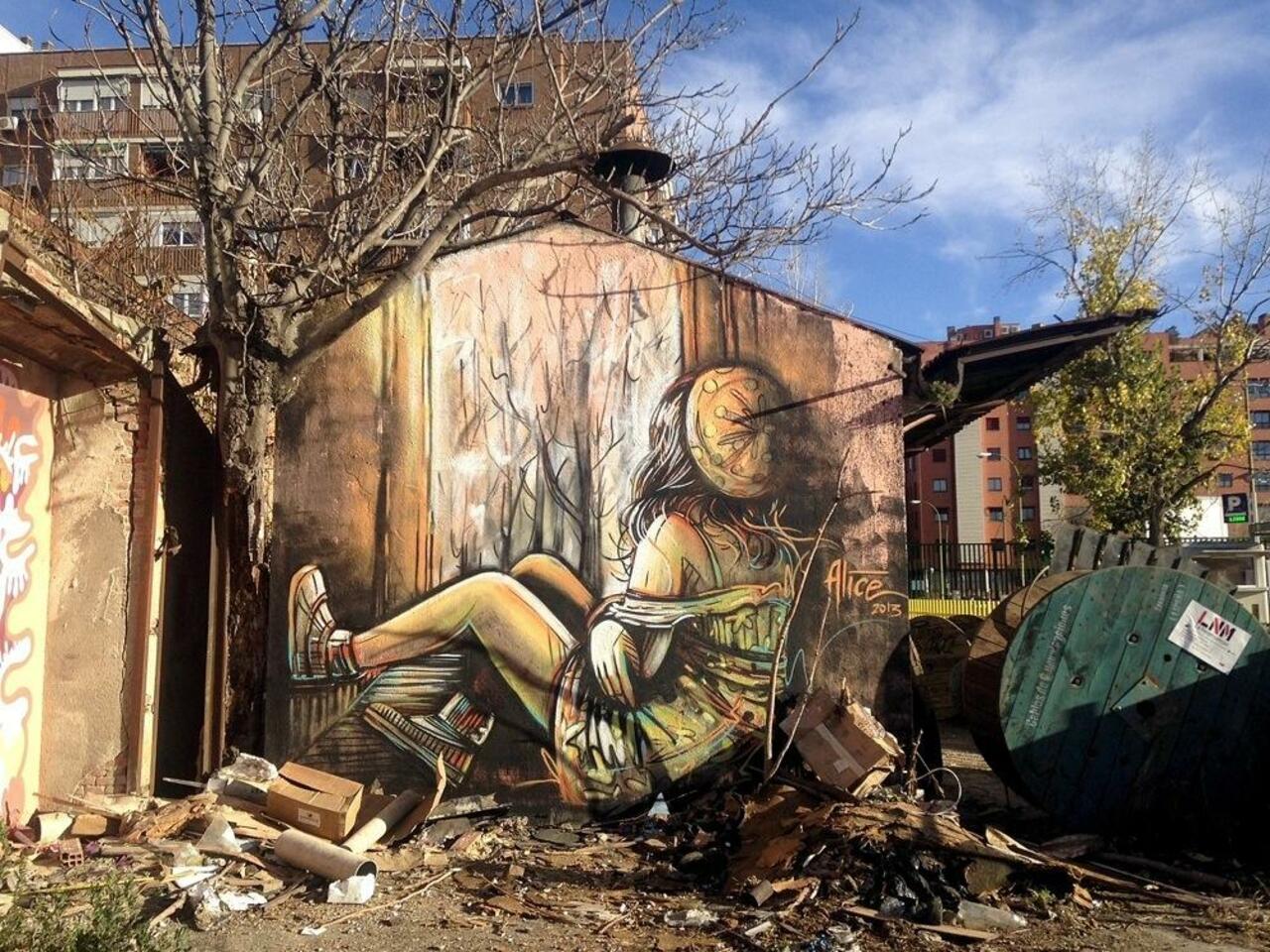 "@Pitchuskita: Street Art by Alice in Madrid

#streetart #art #urbanart #graffiti http://t.co/6zbSRNQm6d"