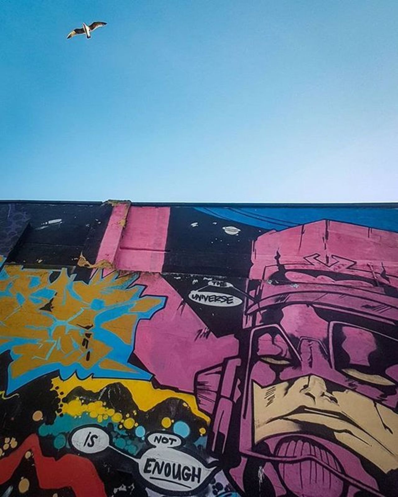 Galactus Mural- IDK the Artist #streetart #art #graffiti #mural https://t.co/FofGeMy2Cy