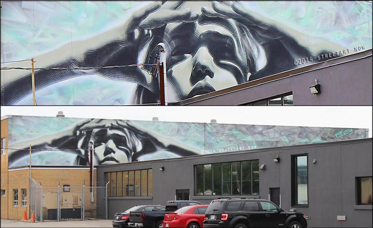 "@streetartnow:#ElMac 'To The Future' 1st piece #toronto #art #graffiti http://t.co/ZKAJvVgB1a" #streetart #art #mural #graffiti #urbanart
