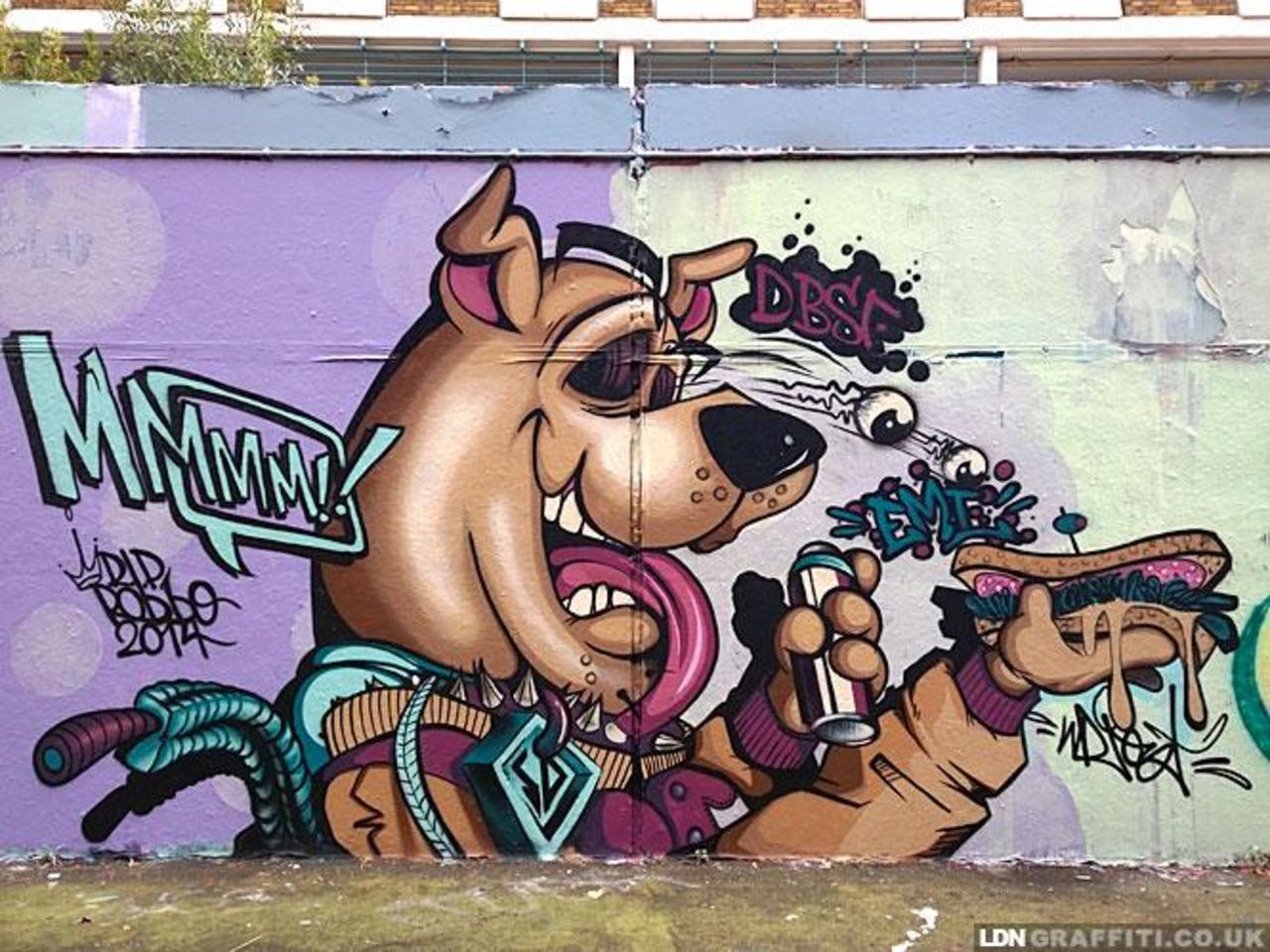 #ScoobyDoo #Graffiti #Art by Wrist at Stockwell #HallOfFame in South London … http://t.co/0Vr5tSS4sh